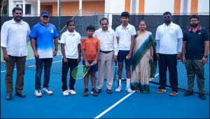 பொள்ளாச்சியில் தேசிய அளவிலான பள்ளி டென்னிஸ் போட்டி கோலாகல தொடக்கம்
