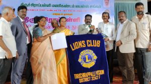 லயன்ஸ் கிளப் ஆப் திருச்சிராப்பள்ளி விஷன் பேனர், பெல் மற்றும் கேவல் வழங்கும் விழா!