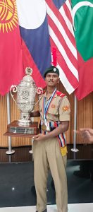 கவுந்தப்பாடியில் ஆட்டோ டிரைவர் மகன்  என் சி சி யில் இந்திய அளவில் தங்க பதக்கம் வென்றார்