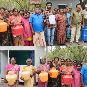குடிநீர் தட்டுப்பாடு – காலி குடங்களுடன் மாவட்ட ஆட்சியர் அலுவலகத்திற்கு திரண்டு வந்த பொதுமக்கள்