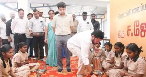 தூத்துக்குடி சாமுவேல்புரம் மாநகராட்சி பள்ளியில் காமராஜ் காலை உணவு திட்டம் விரிவாக்கம்