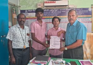 தேசிய அளவிலான போட்டிக்கு செல்லும் மாணவர்களுக்கு வாழ்த்து