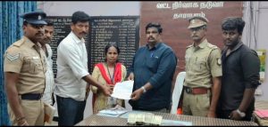சந்திராபுரத்தில் வாகன சோதனை: ஆவணமின்றி கொண்டு செல்லப்பட்ட ரூ.1.84 லட்சம் பறிமுதல்.