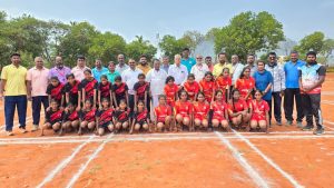 ஆஸ்ரம் மெட்ரிக் பள்ளி இணைந்து நடத்தும் மாவட்ட அளவிலான விளையாட்டு போட்டி