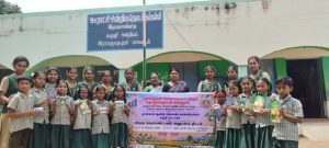கமுதி அருகே இராமசாமி பட்டி ஊராட்சி ஒன்றிய தொடக்கப்பள்ளியில் உலக மாணவர்கள் தின விழா கொண்டாட்டம்