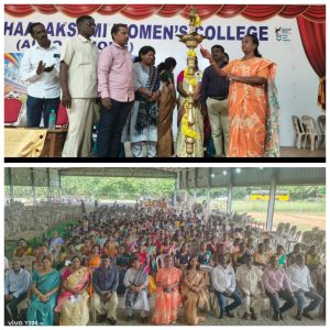 ஆற்காடு ஸ்ரீ மகாலட்சுமி மகளிர் கலைக்கல்லூரியில் தேசிய குழந்தைகள் அறிவியல் மாநாடு துவக்க விழா:-