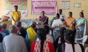கம்பம் ஸ்ரீ ஆதி சுஞ்சனகிரி மகளிர் கல்லூரியில் பாரம்பரிய உணவு முறைகள் குறித்த செய்முறைப் பயிற்சி!