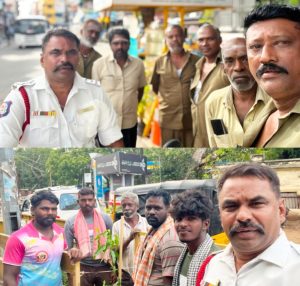 தென்காசியில் இரவு நேரங்களில் போக்குவரத்தை சரி செய்யும் தன்னார்வலர்கள்